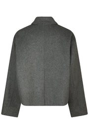 Hamra Wool Jacket | Grey Melange | Jakke fra Neo Noir