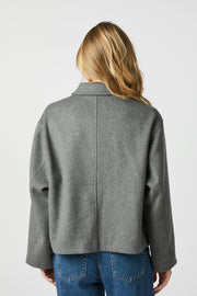 Hamra Wool Jacket | Grey Melange | Jakke fra Neo Noir