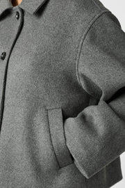 Hamra Wool Jacket | Grey Melange | Jakke fra Neo Noir