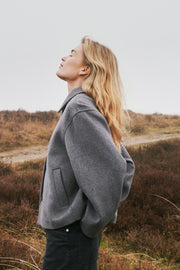 Hamra Wool Jacket | Grey Melange | Jakke fra Neo Noir