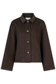 Hamra Wool Jacket | Chocolate Brown | Jakke fra Neo Noir