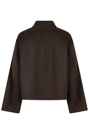 Hamra Wool Jacket | Chocolate Brown | Jakke fra Neo Noir