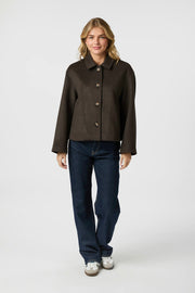 Hamra Wool Jacket | Chocolate Brown | Jakke fra Neo Noir