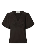 Irina Poplin Blouse | Chocolate Brown | Bluse fra Neo Noir