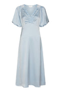 Illana Heavy Sateen Dress | Light Blue