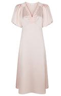 Illana Heavy Sateen Dress | Light Pink | Kjole fra Neo Noir – nedsat