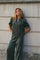 Roella Heavy Sateen Blouse | Deep Green | Bluse fra Neo Noir