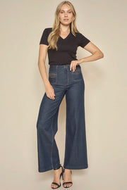 Colette Axelia Jeans Long | Dark Blue | Jeans fra Mos Mosh