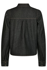 Rosslyn Denim Blouse | Dark Blue | Bluse fra Neo Noir