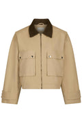 Rivera Canvas Boxy Jacket | Sand | Jakke fra Neo Noir – nedsat