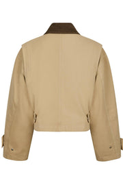 Rivera Canvas Boxy Jacket | Sand | Jakke fra Neo Noir