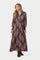 Novalee Paisley Drop Dress | Dark Brown/Evening Rose