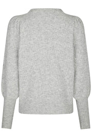 Kelsey Knit Blouse | Light Grey Melange | Strik fra Neo Noir