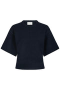Asha Knit Tee | Navy | Strik fra Neo Noir – nedsat