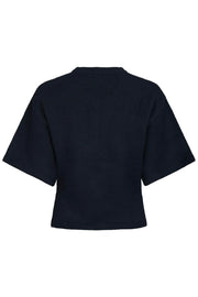 Asha Knit Tee | Navy | Strik fra Neo Noir