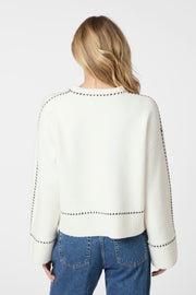 Roeme Knit Stitch Blouse | Off White | Strik fra Neo Noir
