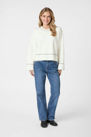 Roeme Knit Stitch Blouse | Off White | Strik fra Neo Noir