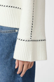 Roeme Knit Stitch Blouse | Off White | Strik fra Neo Noir