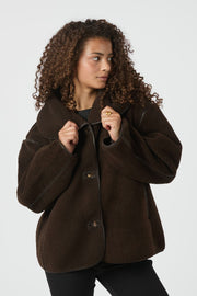 Edmund Teddy Jacket | Dark Brown | Jakke fra Neo Noir