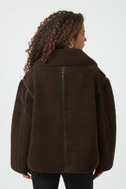 Edmund Teddy Jacket | Dark Brown | Jakke fra Neo Noir