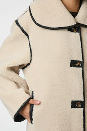 Carmen Teddy Coat | Ivory | Jakke fra Neo Noir