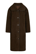 Carmen Teddy Coat | Dark Brown | Jakke fra Neo Noir – nedsat