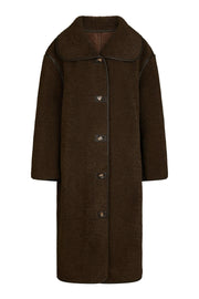 Carmen Teddy Coat | Dark Brown | Jakke fra Neo Noir