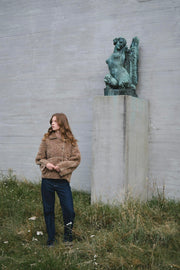 Castor Faux Fur Jacket | Taupe | Jakke fra Neo Noir