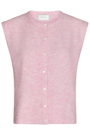 Everest Knit Vest | Light Pink | Strik fra Neo Noir