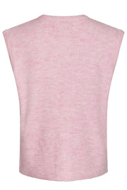 Everest Knit Vest | Light Pink | Strik fra Neo Noir