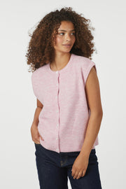 Everest Knit Vest | Light Pink | Strik fra Neo Noir