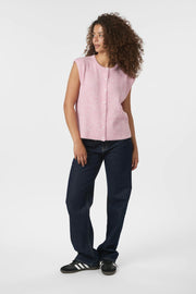 Everest Knit Vest | Light Pink | Strik fra Neo Noir