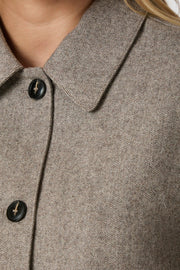 Romana Herringbone Jacket | Dusty Brown | Jakke fra Neo Noir