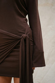 Cici Knit Dress | Brown | Kjole fra Neo Noir