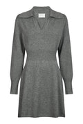 Melia Knit Dress | Dark Grey Melange | Strik fra Neo Noir – nedsat