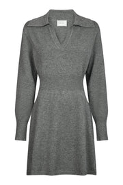 Melia Knit Dress | Dark Grey Melange | Strik fra Neo Noir