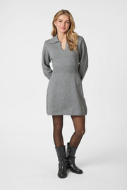 Melia Knit Dress | Dark Grey Melange | Strik fra Neo Noir