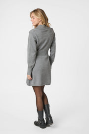 Melia Knit Dress | Dark Grey Melange | Strik fra Neo Noir