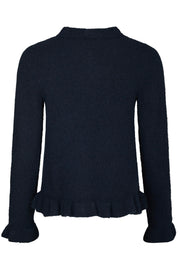 Elowen Knit Blouse | Navy | Strik fra Neo Noir