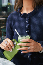 Elowen Knit Blouse | Navy | Strik fra Neo Noir