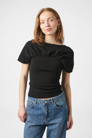 Anthea Knit Top | Black | Bluse fra Neo Noir