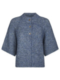 Benuta Fluffy Knit Cardigan | Smoke Blue | Strik fra Neo Noir