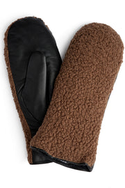 Mittens w. sherpa fleece 16610 | Brun | Mittens w. sherpa fleece fra Depeche