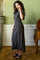 Miloine Drape Dress | Dark Brown | Kjole fra Neo Noir