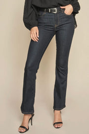 Ashley Deluxe Jeans  30' | Dark Blue | Jeans fra Mos Mosh