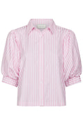 Etta Soft Stripe Stone Shirt | Light Pink | Bluse fra Neo Noir