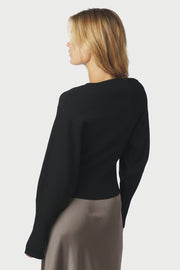 Briano Stitch Knit Cardigan | Black | Strik fra Neo Noir