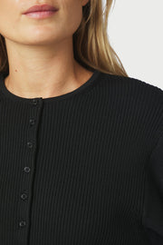 Briano Stitch Knit Cardigan | Black | Strik fra Neo Noir