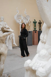 Briano Stitch Knit Cardigan | Black | Strik fra Neo Noir