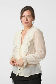 Ivey Blouse | Creme | Bluse fra Neo Noir